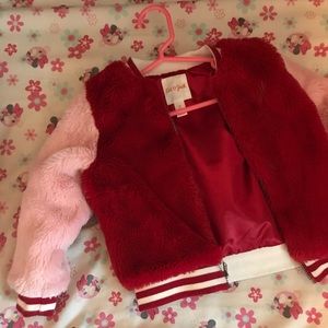 Girls toddler fur coat